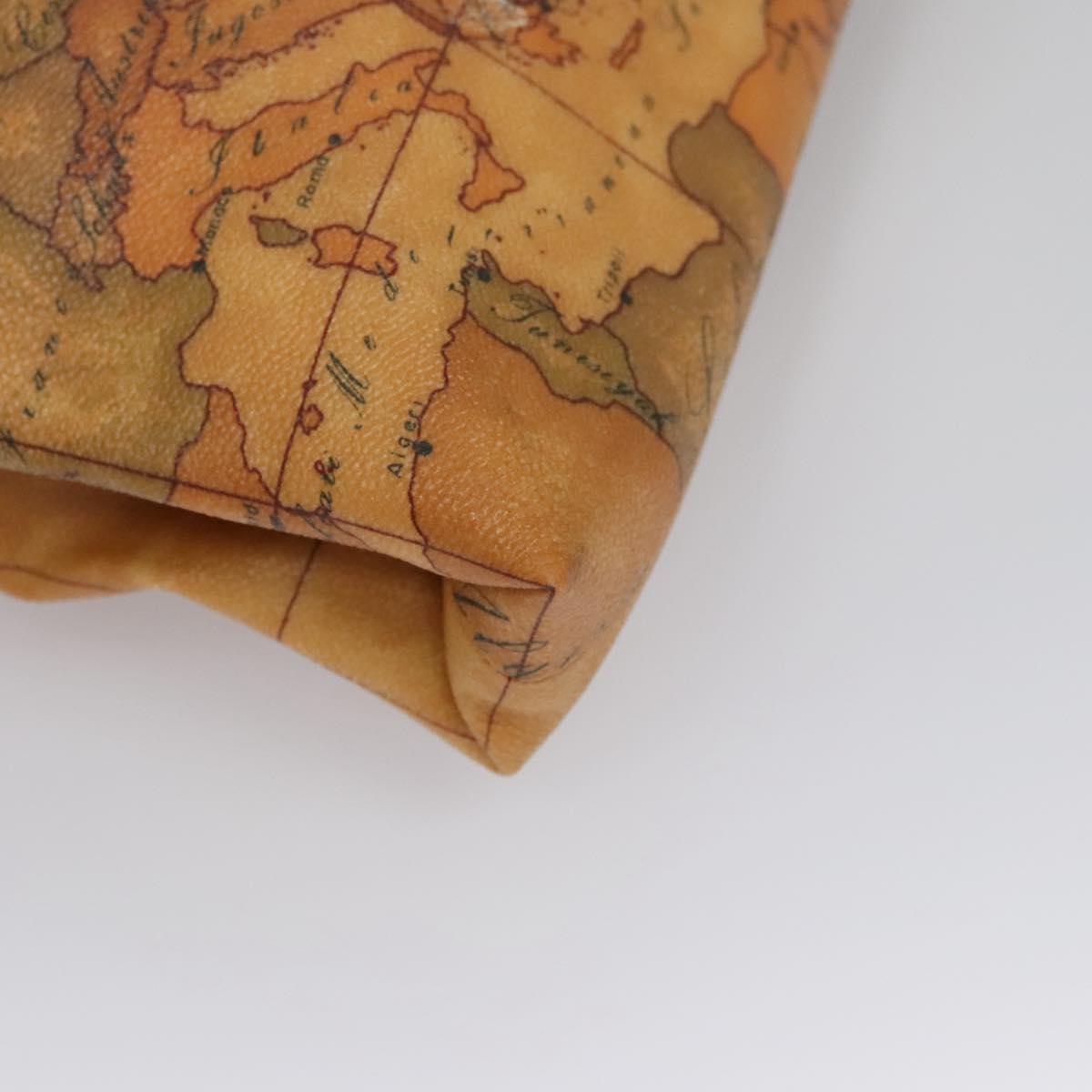 PRIMA CLASSE Hand Bag Leather PVC Beige Brown gold Auth am7609