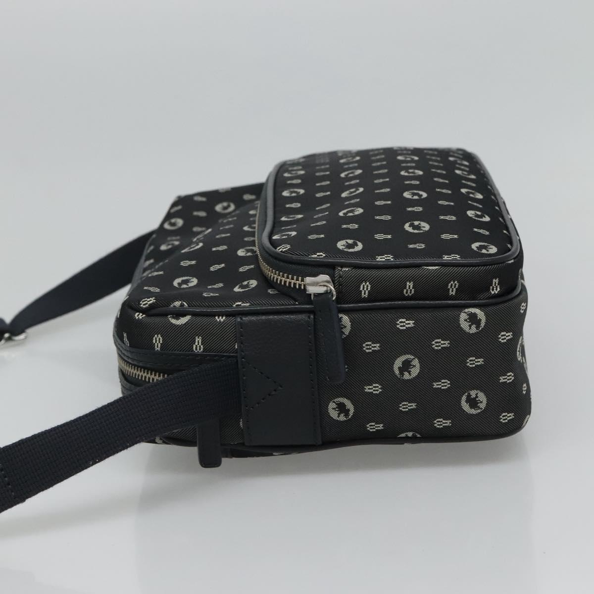 HUNTING WORLD Shoulder Bag Canvas Gray Auth am7610