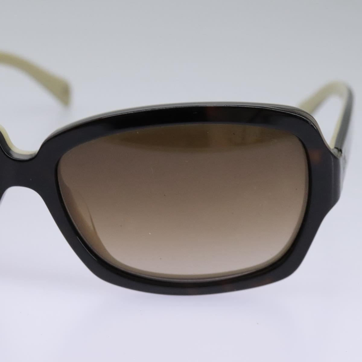 CHANEL Sunglasses plastic Brown CC Auth am7632