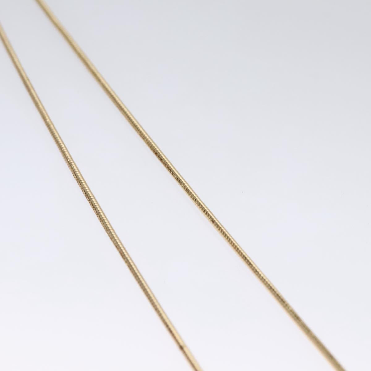 Christian Dior Necklace metal Gold Auth am7636