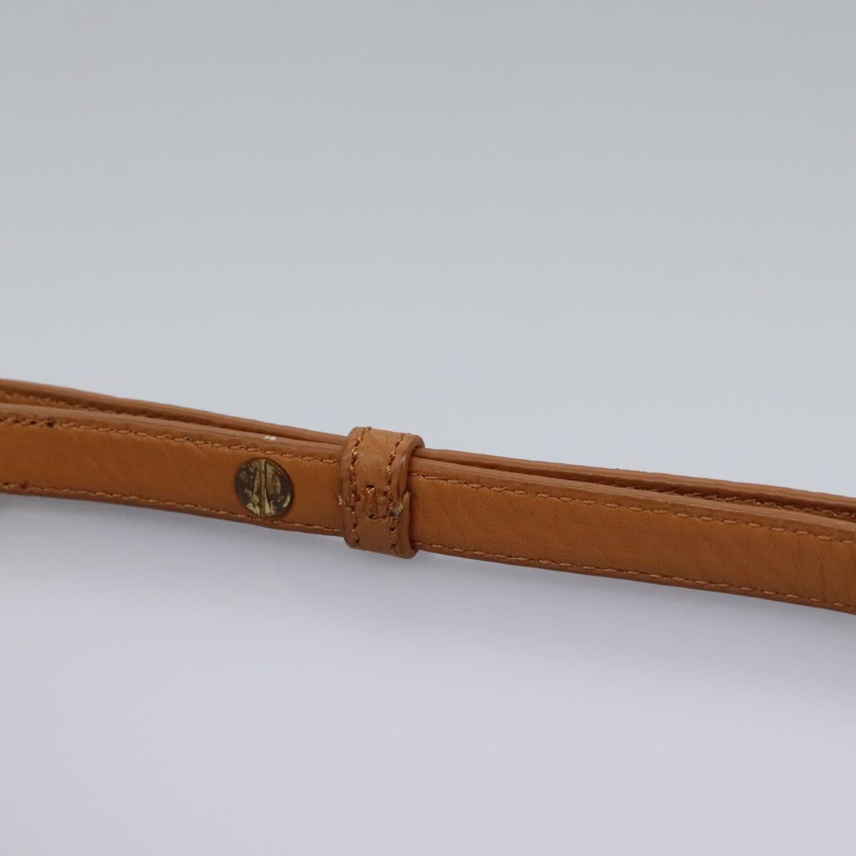 TORY BURCH Shoulder Bag Leather Brown Auth am7642