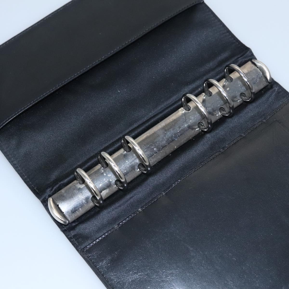 CHANEL New Travel line Day Planner Cover Nylon Black CC Auth am7648