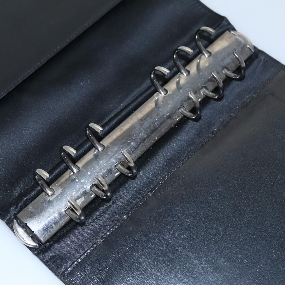 CHANEL New Travel line Day Planner Cover Nylon Black CC Auth am7648