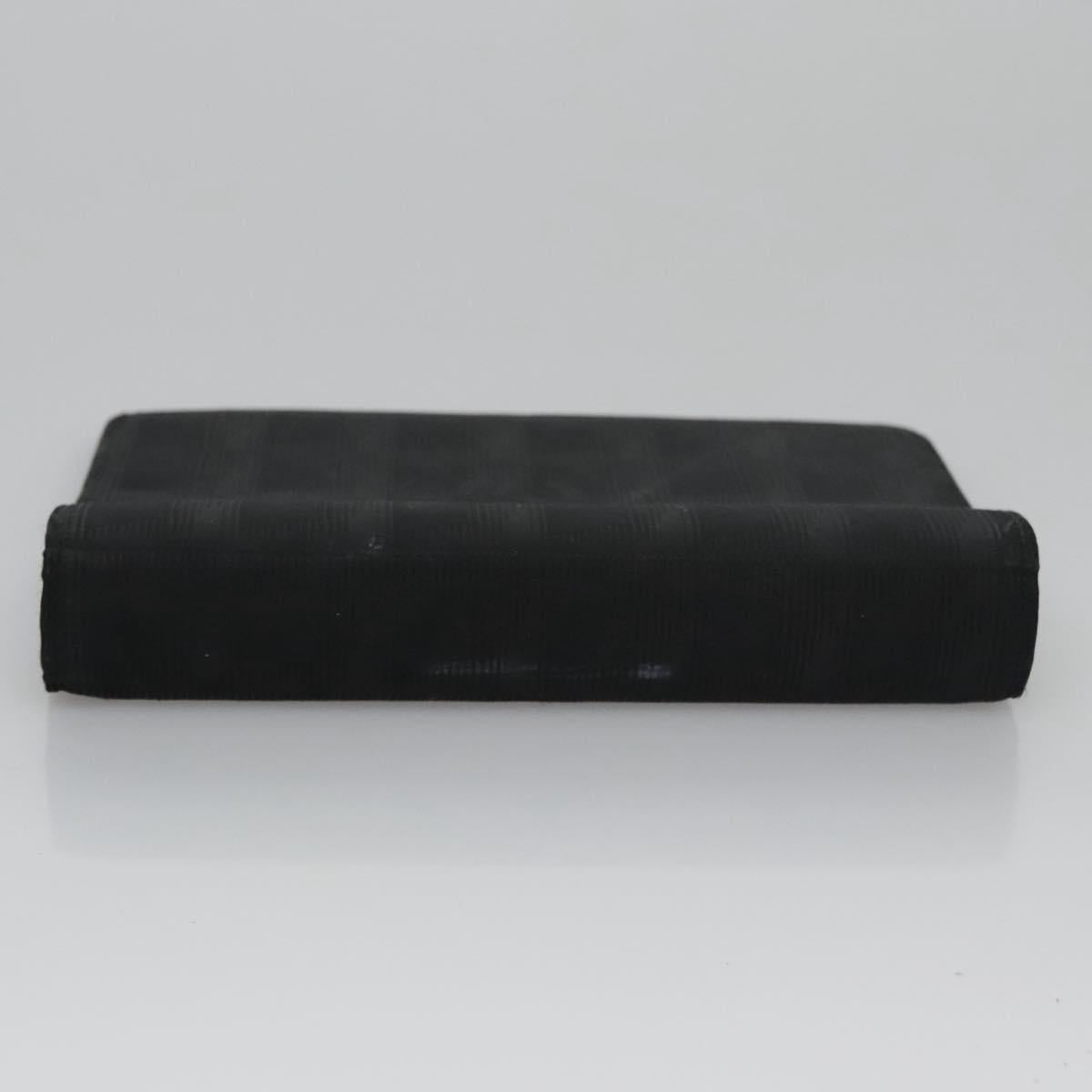 CHANEL New Travel line Day Planner Cover Nylon Black CC Auth am7648