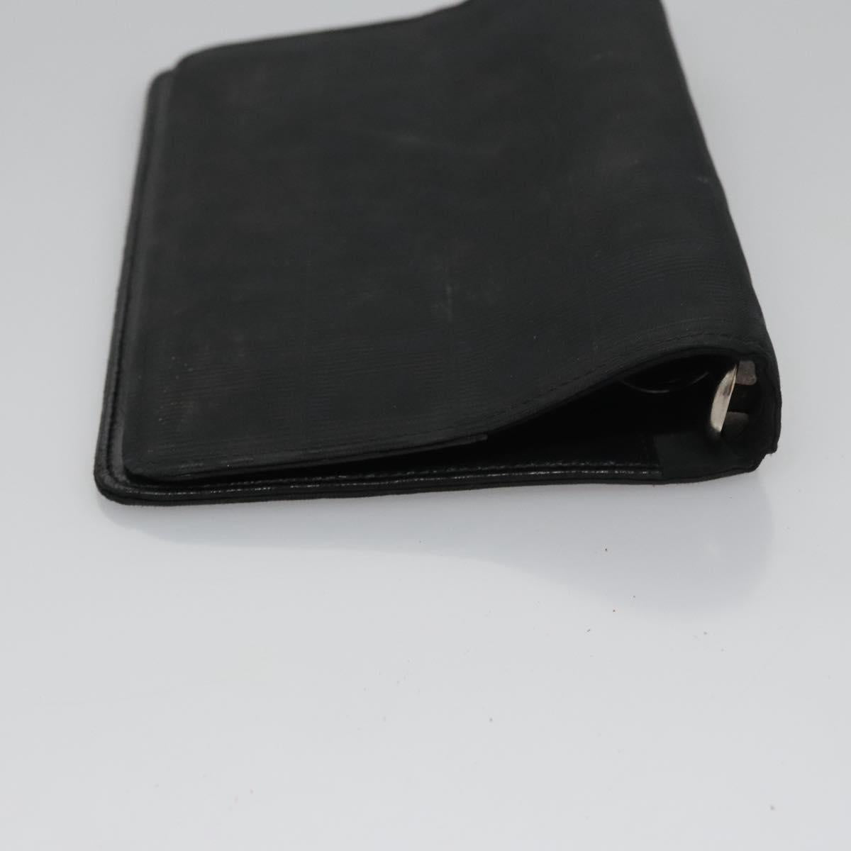 CHANEL New Travel line Day Planner Cover Nylon Black CC Auth am7648