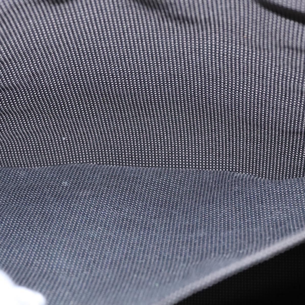 HERMES Her Line MM Hand Bag Canvas Gray Auth am7710