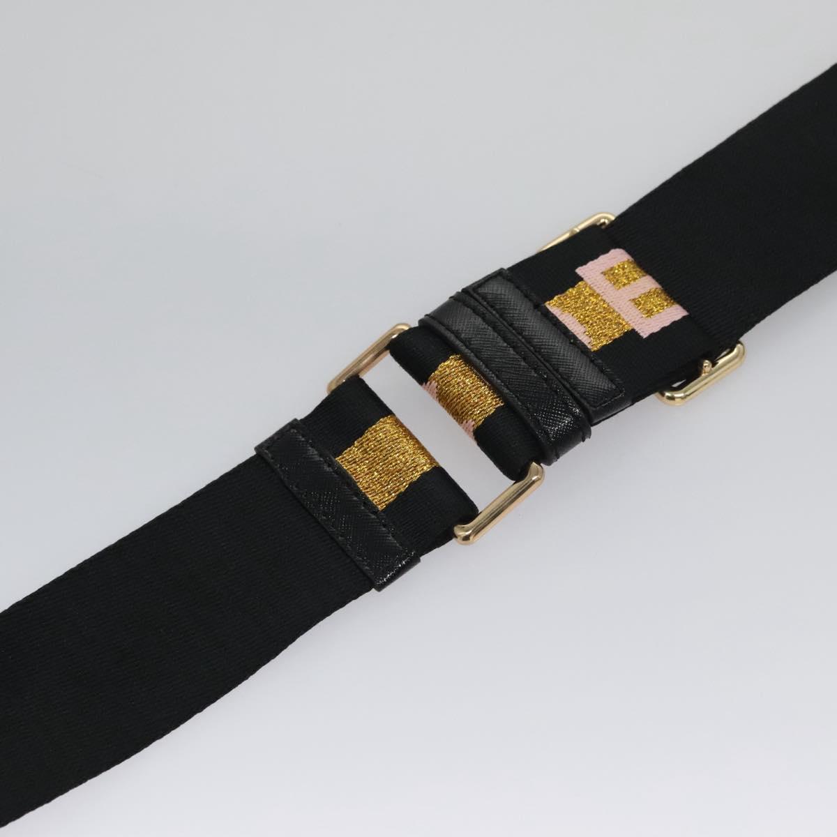 Marc Jacobs Adjustable Shoulder Strap Canvas 38.6""-57.1"" Black Auth am7732