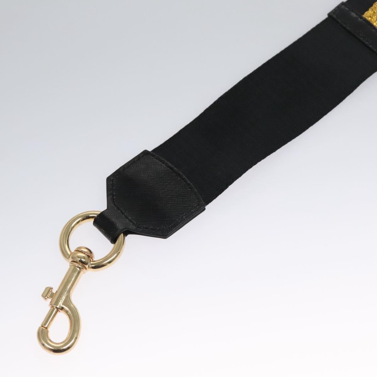 Marc Jacobs Adjustable Shoulder Strap Canvas 38.6""-57.1"" Black Auth am7732