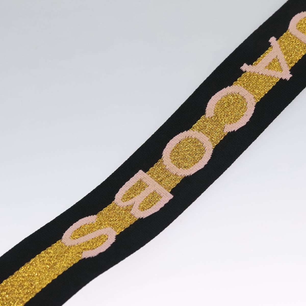 Marc Jacobs Adjustable Shoulder Strap Canvas 38.6""-57.1"" Black Auth am7732