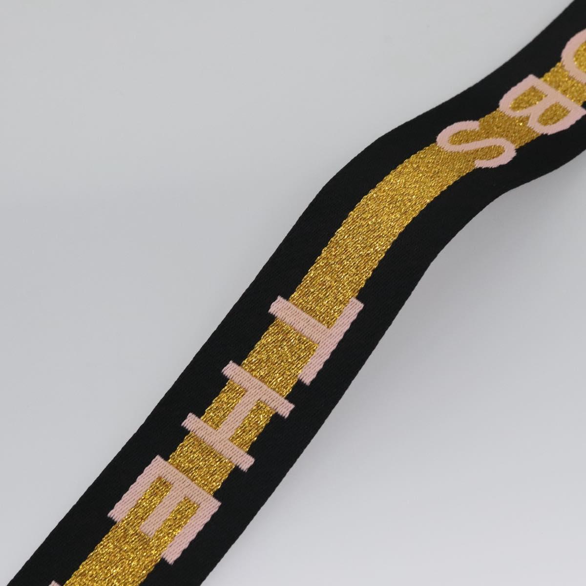 Marc Jacobs Adjustable Shoulder Strap Canvas 38.6""-57.1"" Black Auth am7732