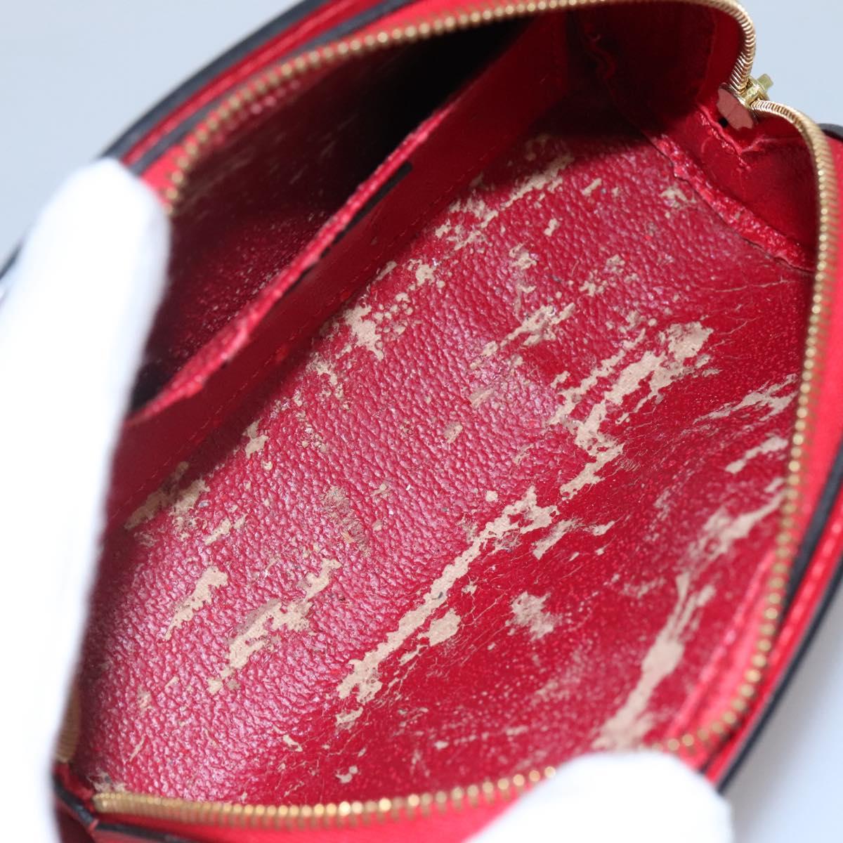 LOUIS VUITTON Epi Dauphine PM Pouch Castilian Red M48447 LV Auth am7748
