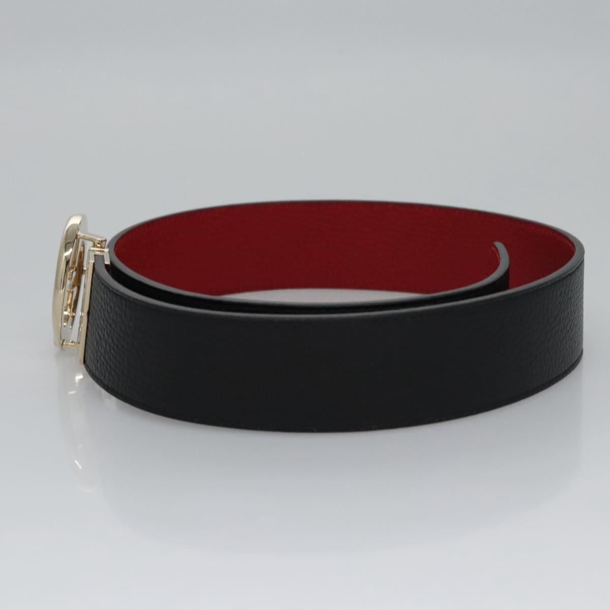 GUCCI Belt Leather Outlet 31.9"""" Black 70 28 525040 Auth am7750V