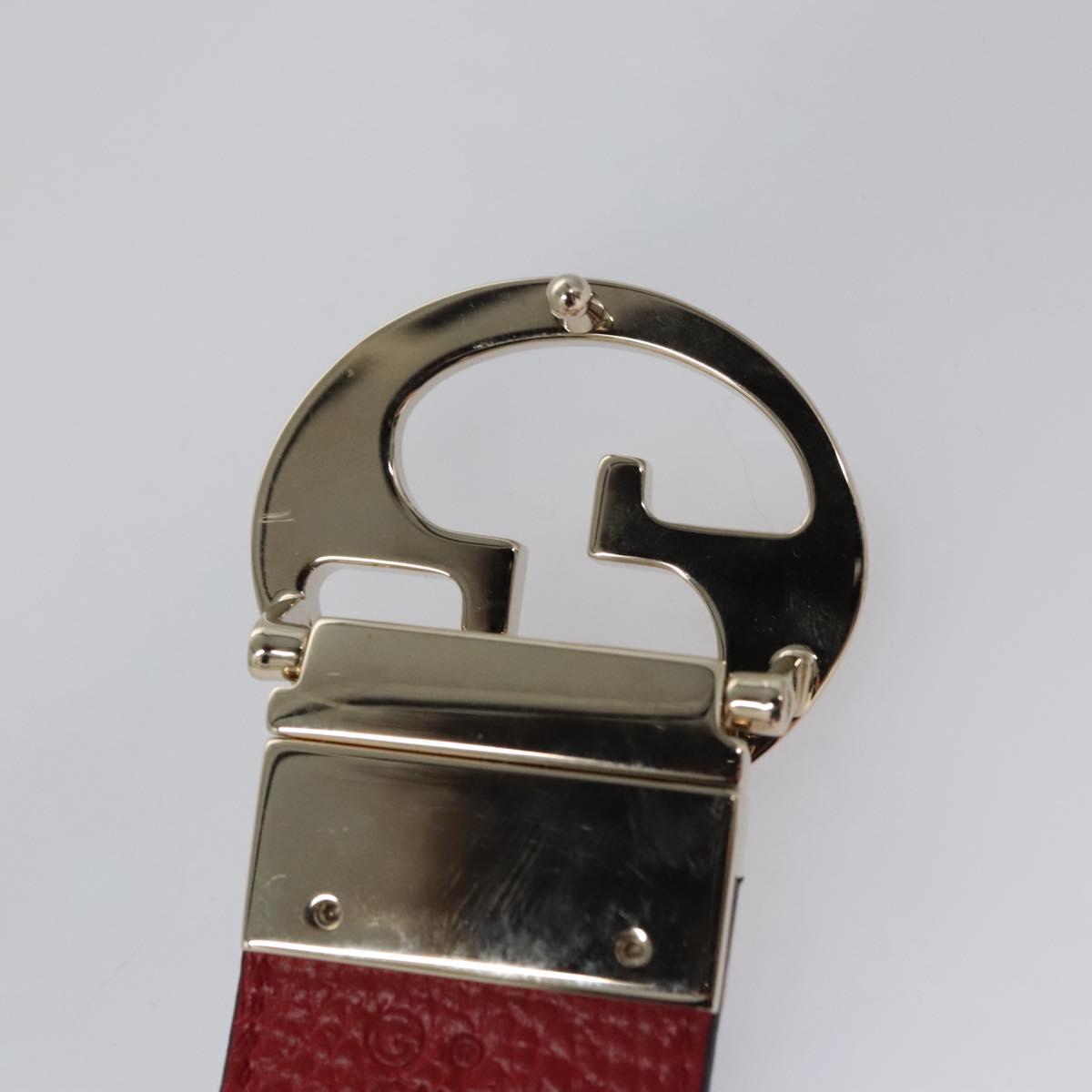 GUCCI Belt Leather Outlet 31.9"""" Black 70 28 525040 Auth am7750V