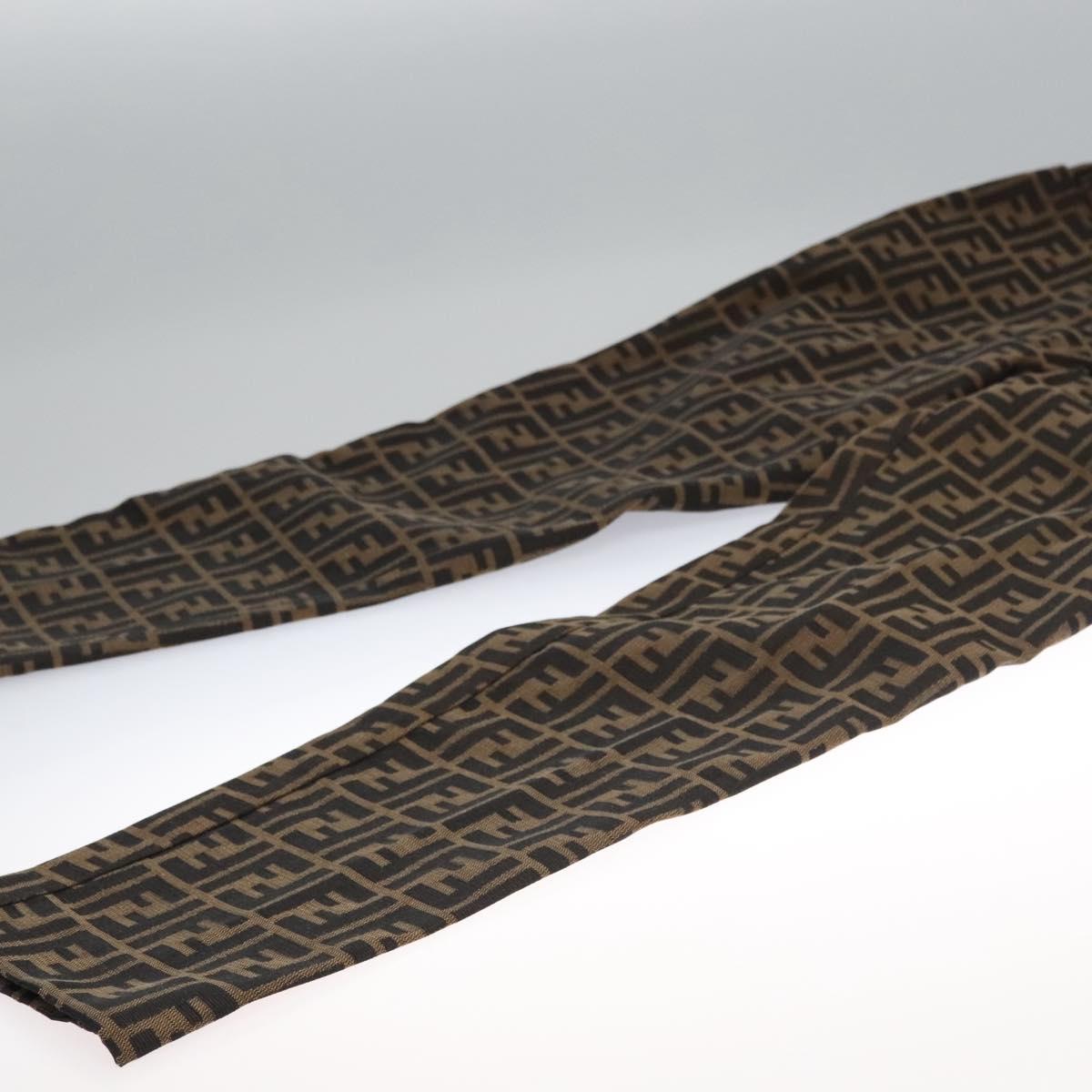 FENDI Zucca Canvas Pants 40 Black Brown Auth am7779M