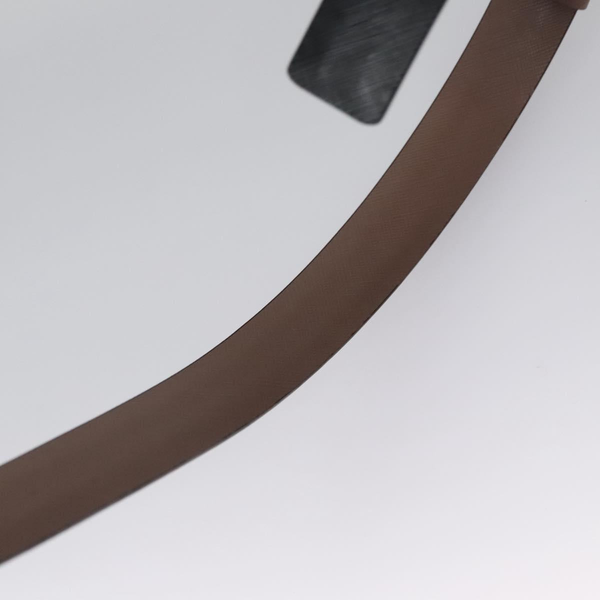 Salvatore Ferragamo Gancini Belt Leather 29.1""-31.5"" Black Auth am7781V