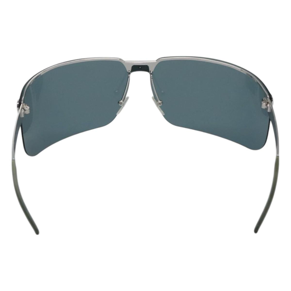 Christian Dior Sunglasses Metal Blue Auth am7799
