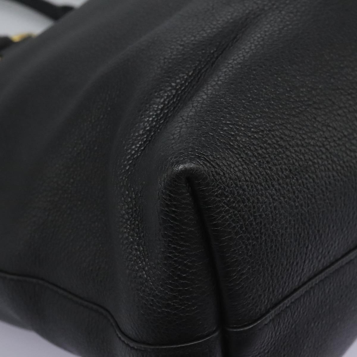 PRADA Tote Bag Leather 2way Black 1BG865 Auth am7814