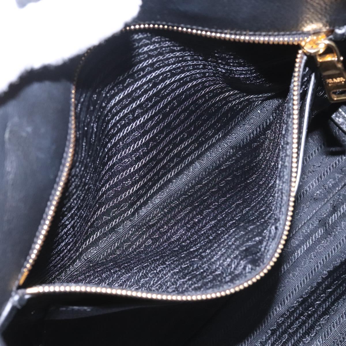 PRADA Tote Bag Leather 2way Black 1BG865 Auth am7814