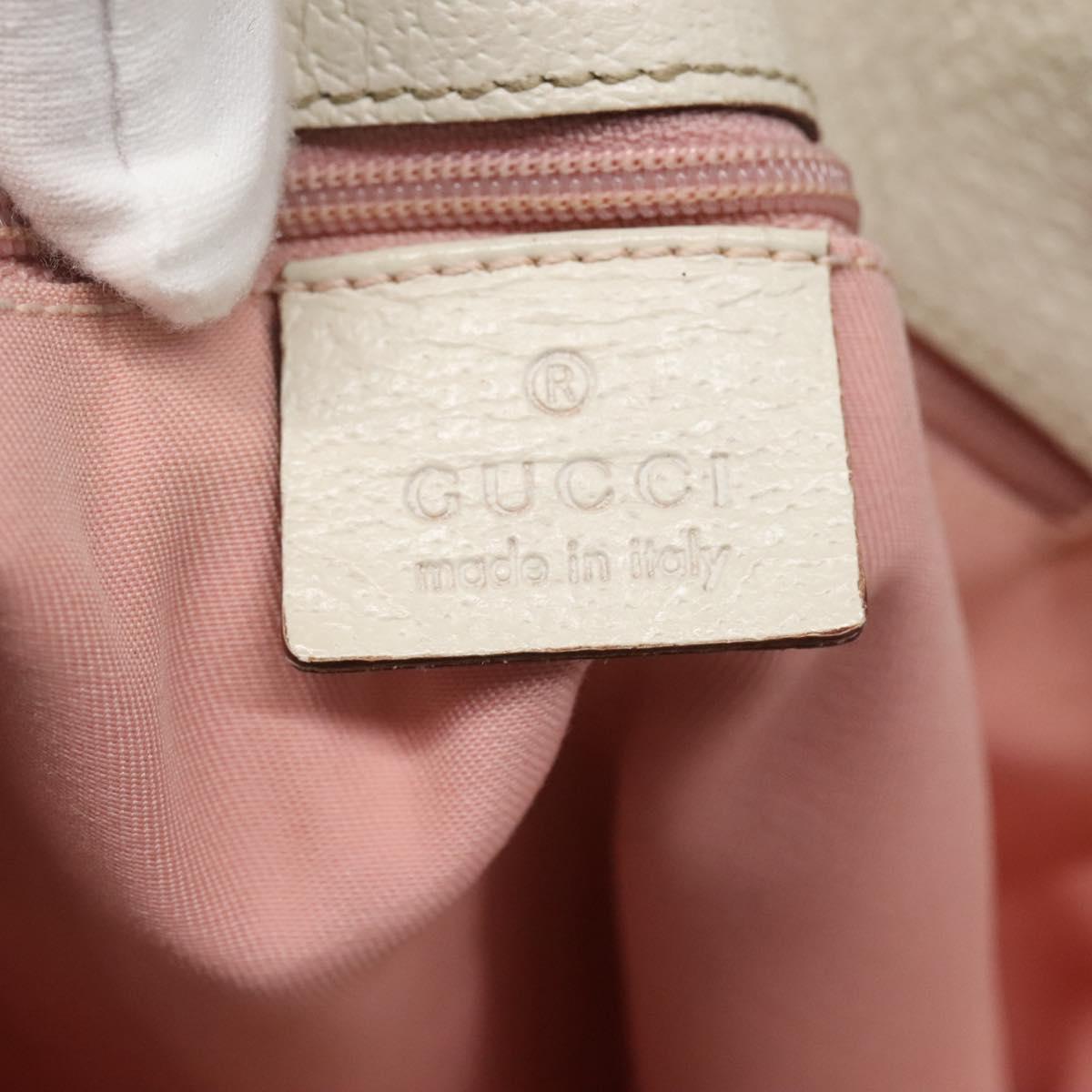 GUCCI GG Canvas Tote Bag Gold Pink 120836 Auth am7877