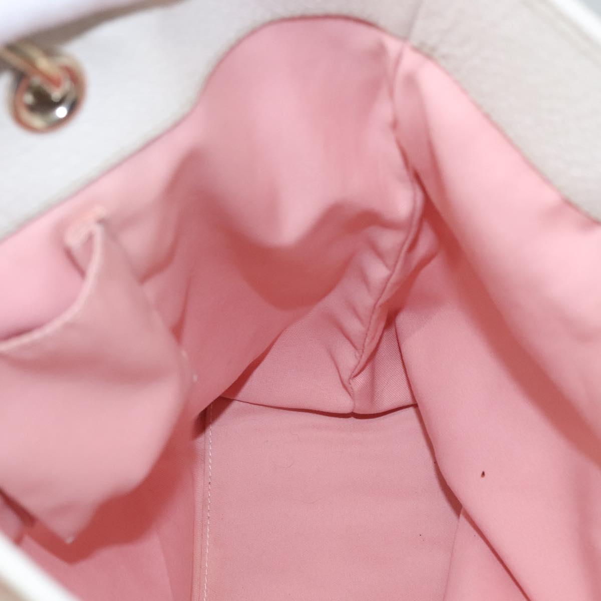 GUCCI GG Canvas Tote Bag Gold Pink 120836 Auth am7877