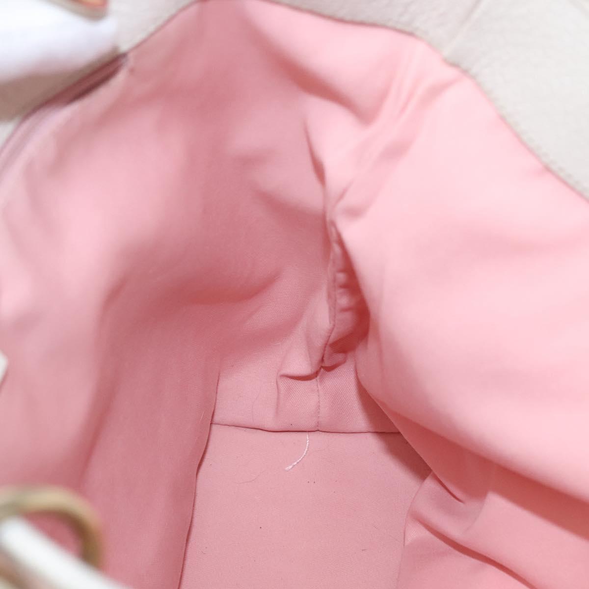 GUCCI GG Canvas Tote Bag Gold Pink 120836 Auth am7877