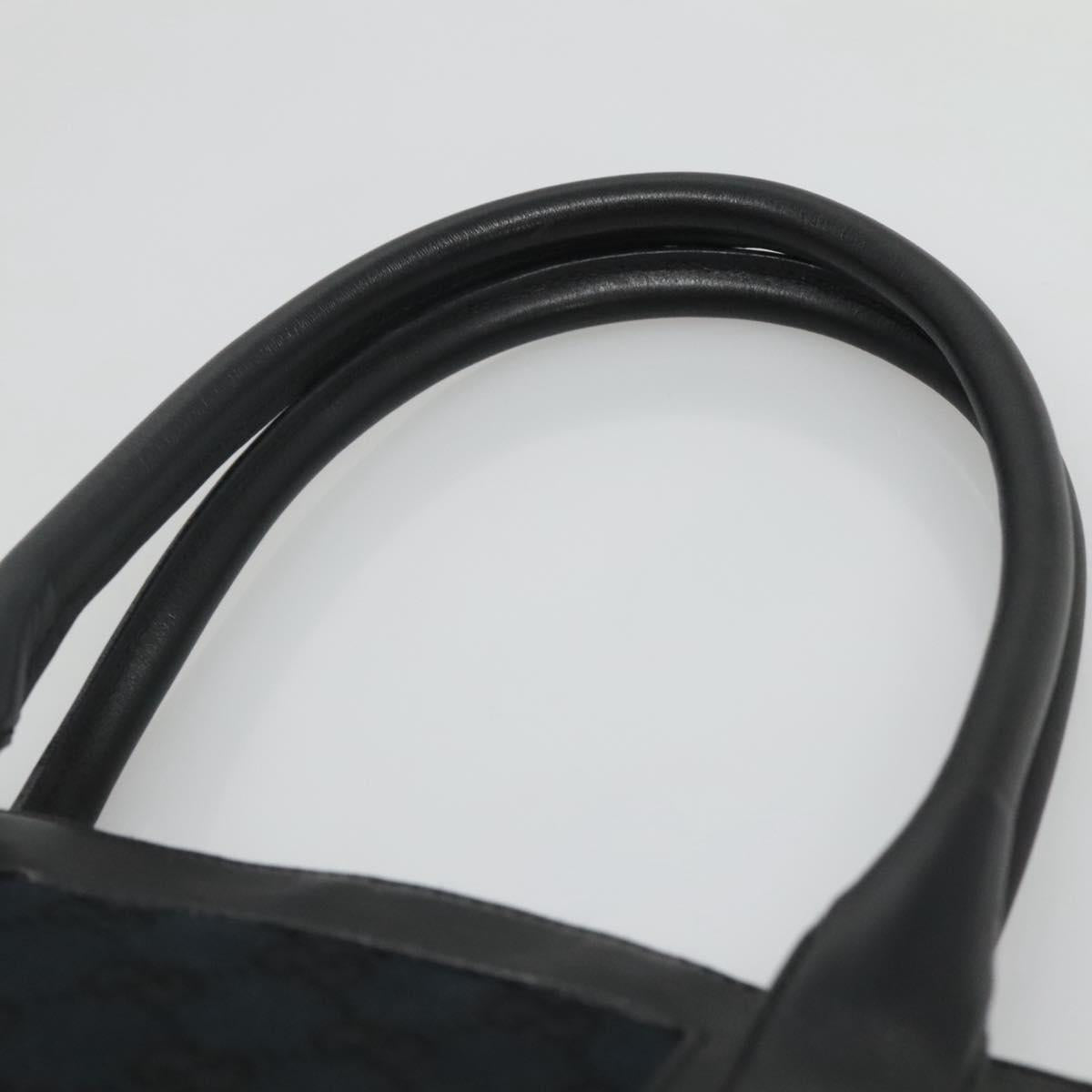 GUCCI GG Canvas Tote Bag Outlet Black Gold 000 0855 00 2113 Auth am7878