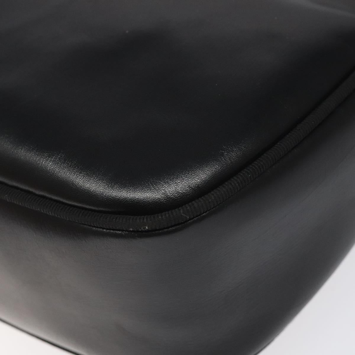 Salvatore Ferragamo Vala Shoulder Bag Leather Black Gold Auth am7884