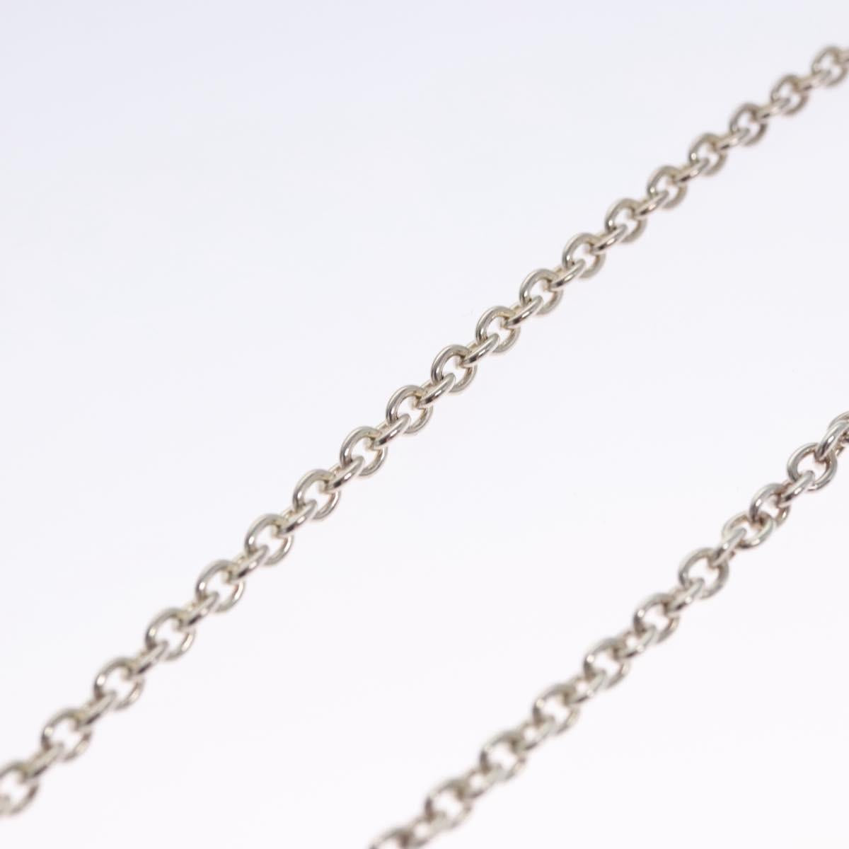 GUCCI Interlocking Necklace Ag925 Silver Auth am7919