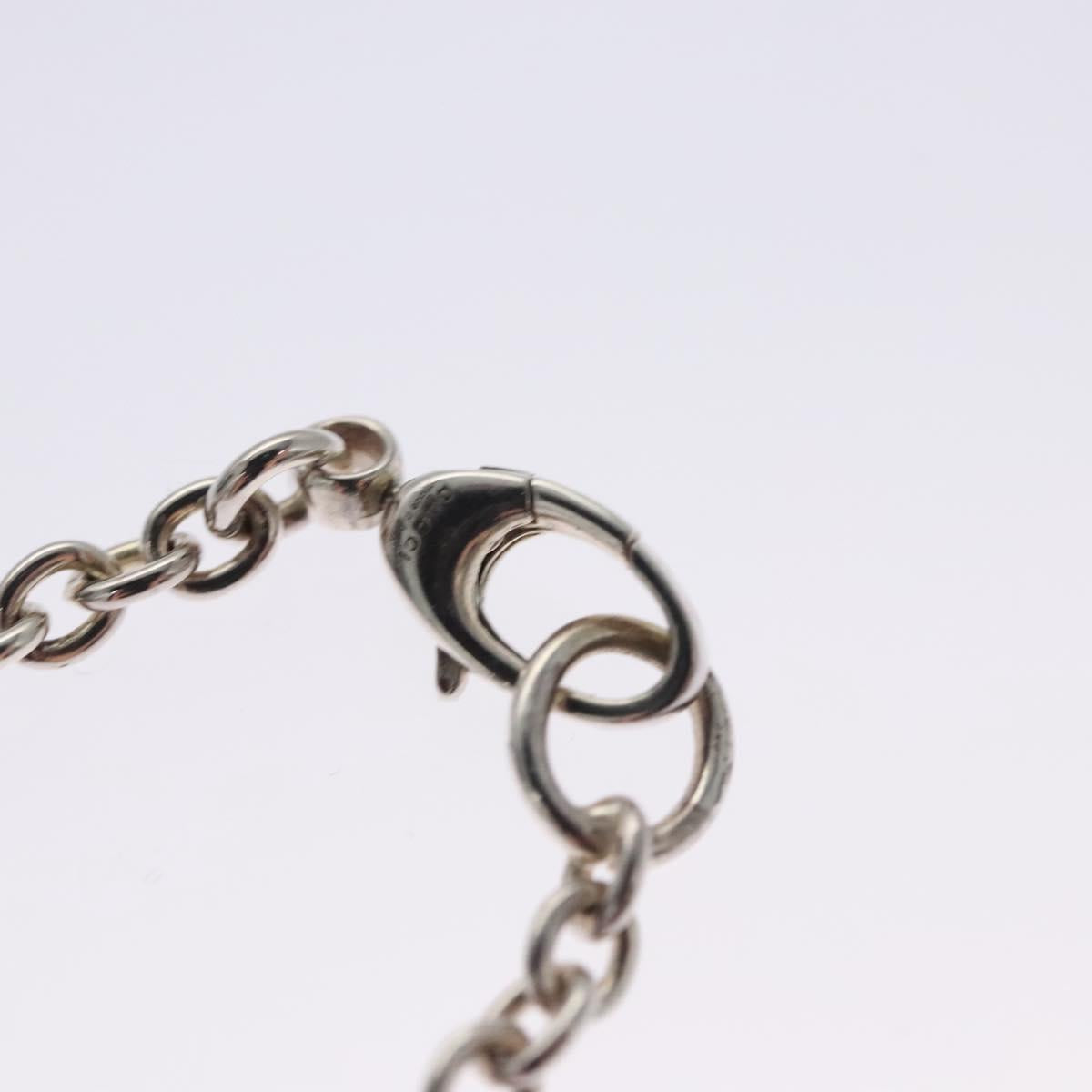 GUCCI Interlocking Necklace Ag925 Silver Auth am7919