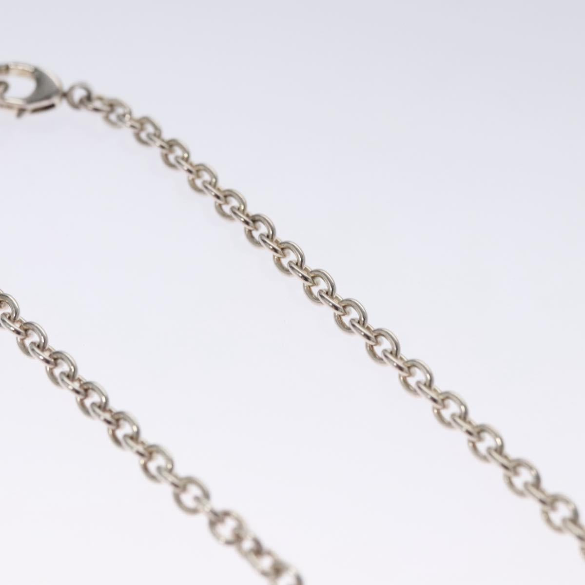 GUCCI Interlocking Necklace Ag925 Silver Auth am7919