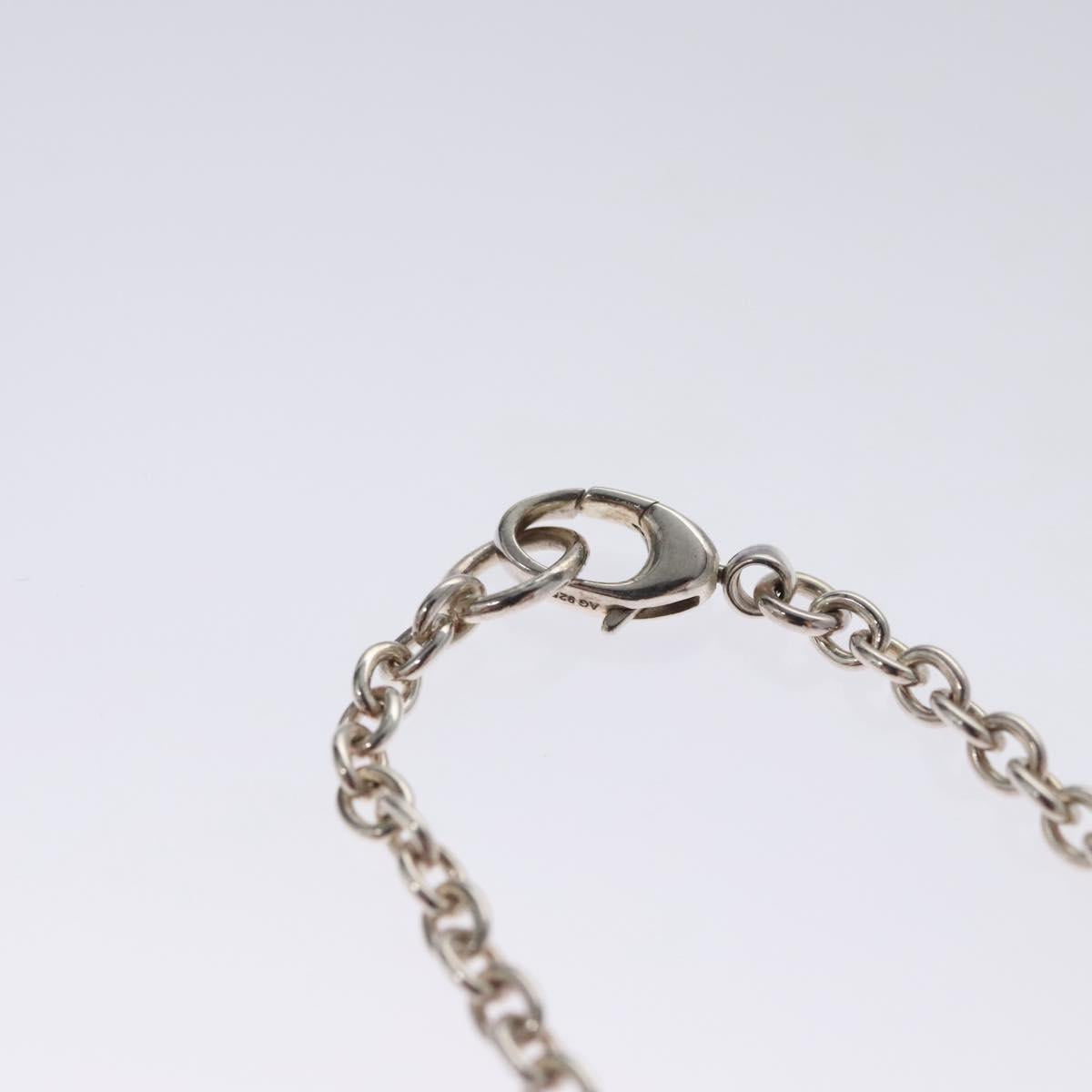 GUCCI Interlocking Necklace Ag925 Silver Auth am7919