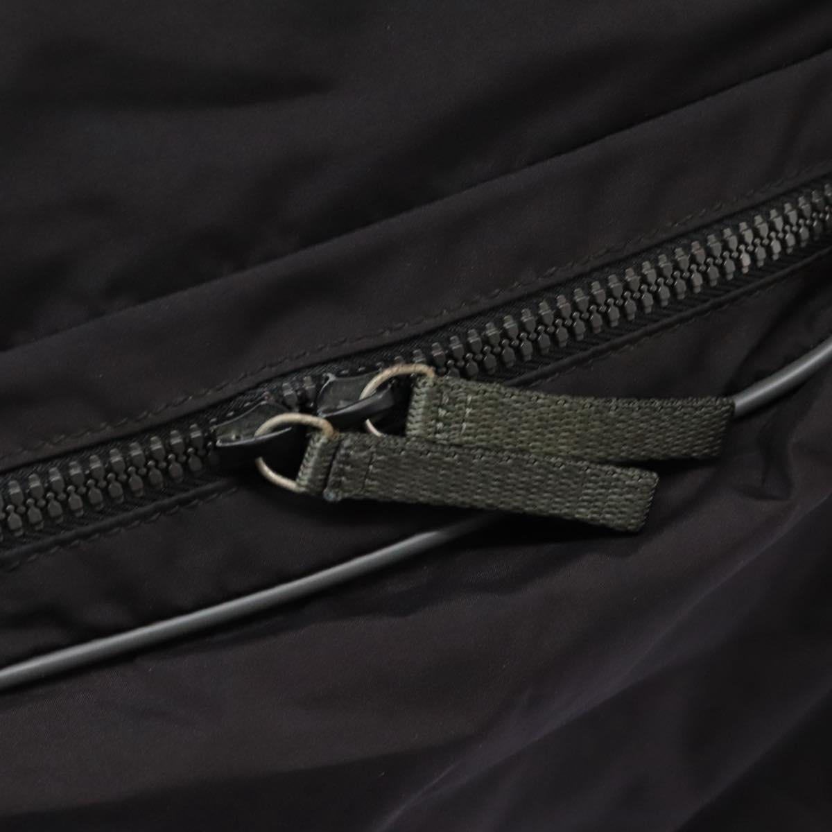 PRADA Sports Boston Bag Nylon 2way Black Silver Auth am7943