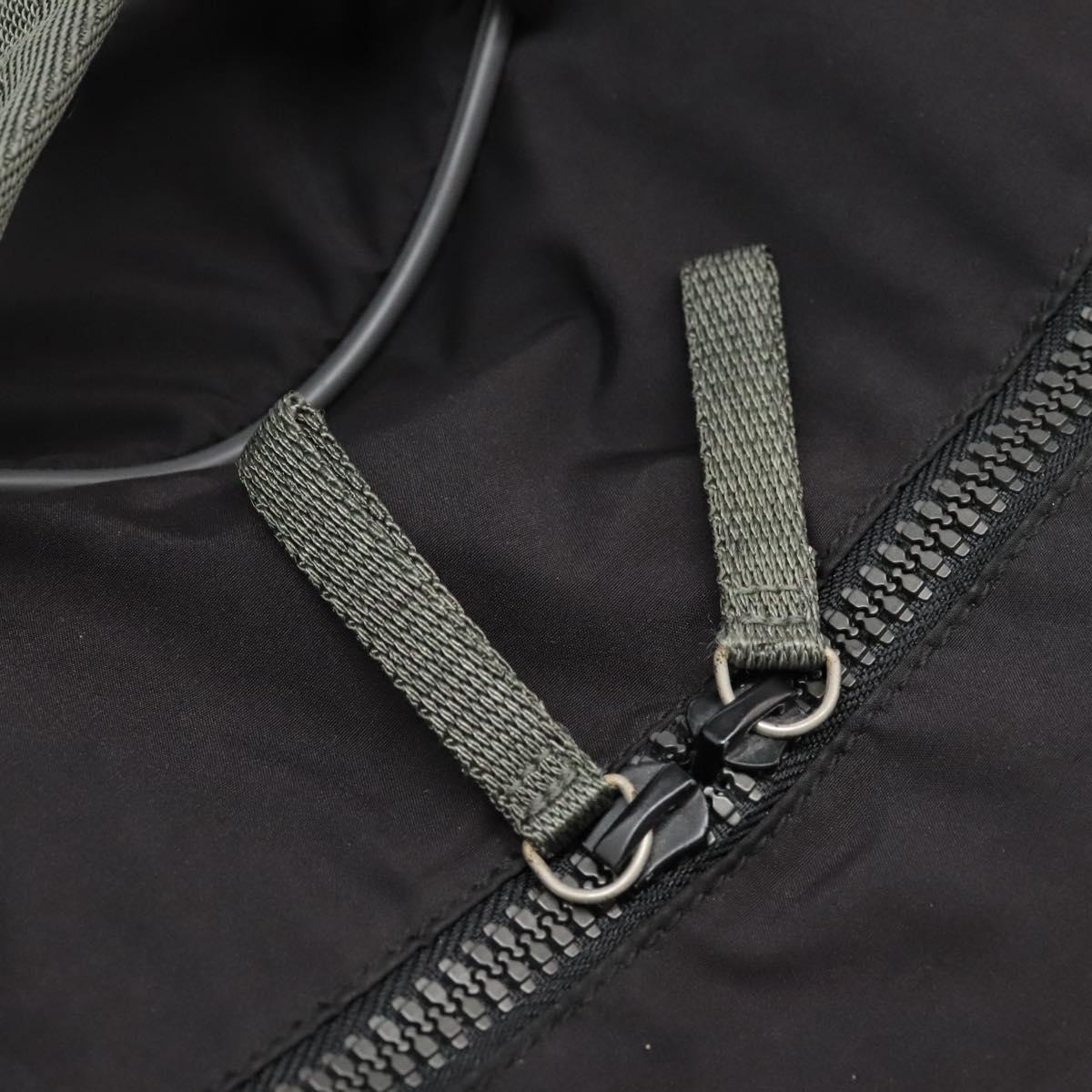 PRADA Sports Boston Bag Nylon 2way Black Silver Auth am7943