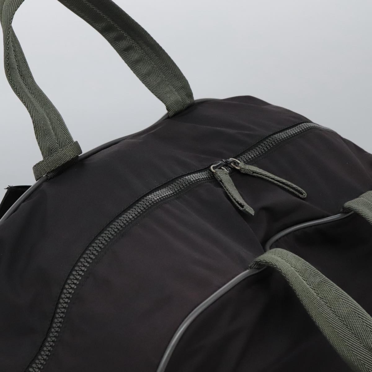 PRADA Sports Boston Bag Nylon 2way Black Silver Auth am7943