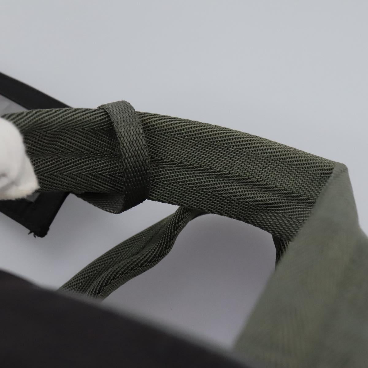 PRADA Sports Boston Bag Nylon 2way Black Silver Auth am7943