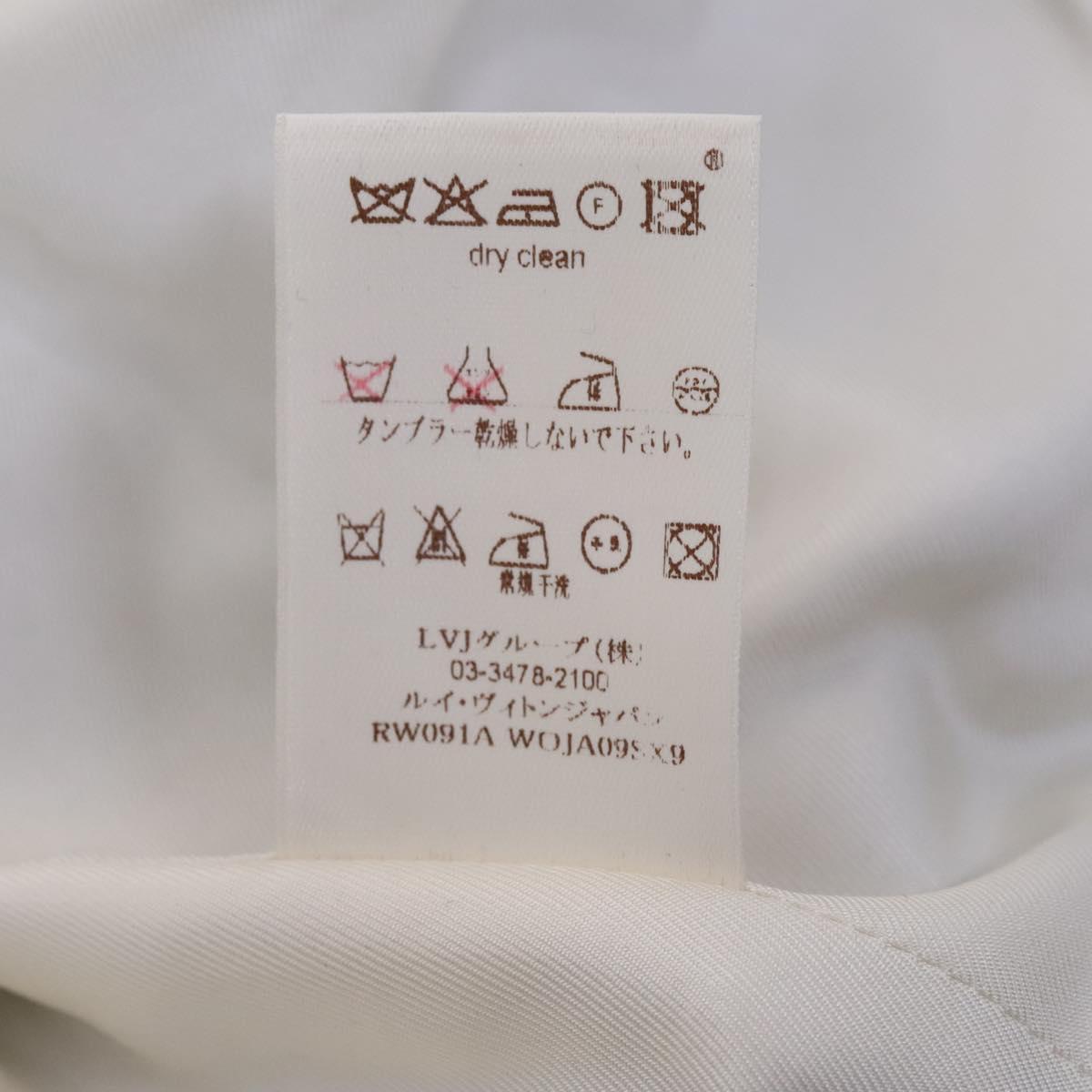 LOUIS VUITTON Jacket & Skirt Setup Jacket Silk 36 Gray LV Auth am7979