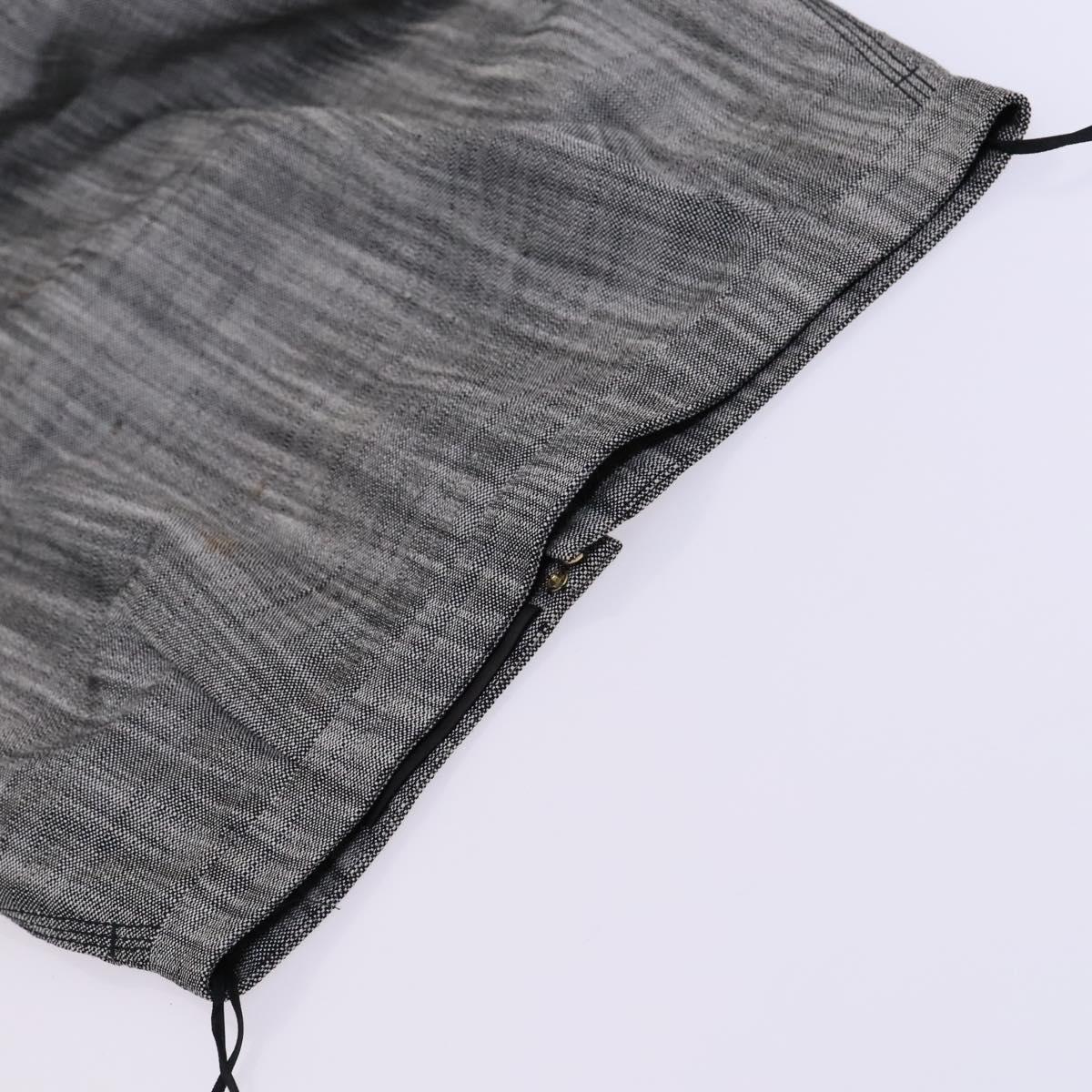 LOUIS VUITTON Jacket & Skirt Setup Jacket Silk 36 Gray LV Auth am7979