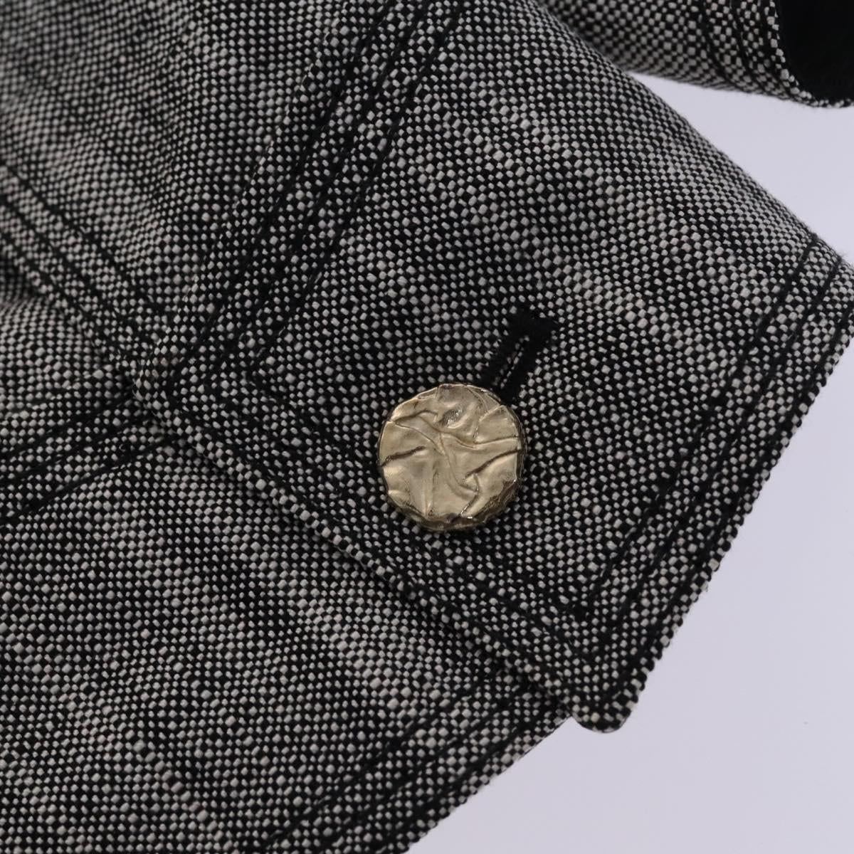 LOUIS VUITTON Jacket & Skirt Setup Jacket Silk 36 Gray LV Auth am7979