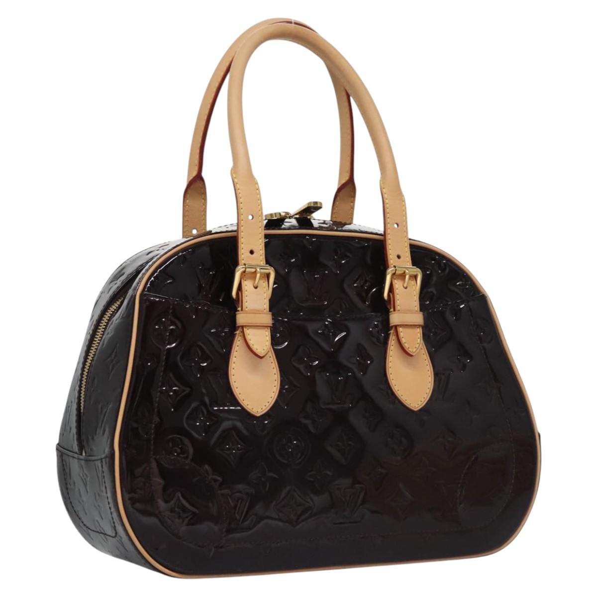 LOUIS VUITTON Monogram Vernis Summit Drive Bag Amarante M93516 LV Auth am7985AV