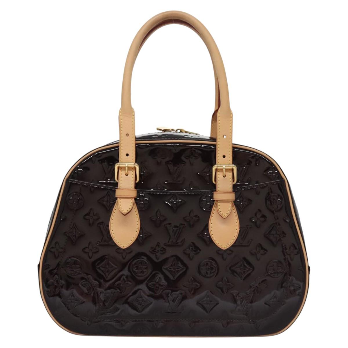 LOUIS VUITTON Monogram Vernis Summit Drive Bag Amarante M93516 LV Auth am7985AV