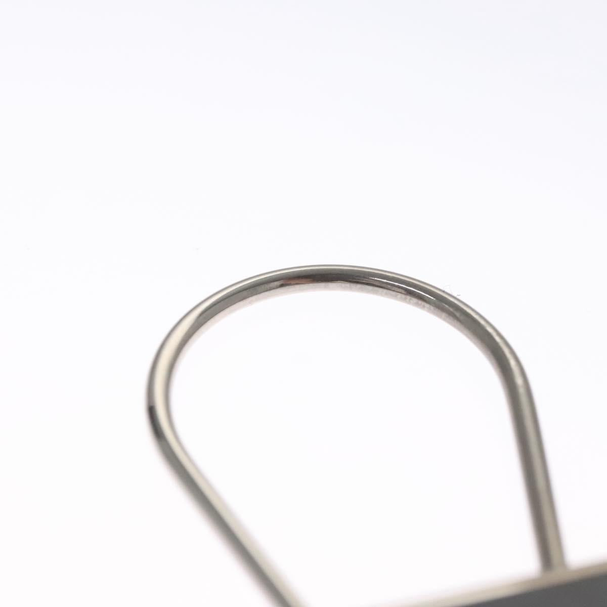 PRADA Key Ring metal Black M713 Auth am7994