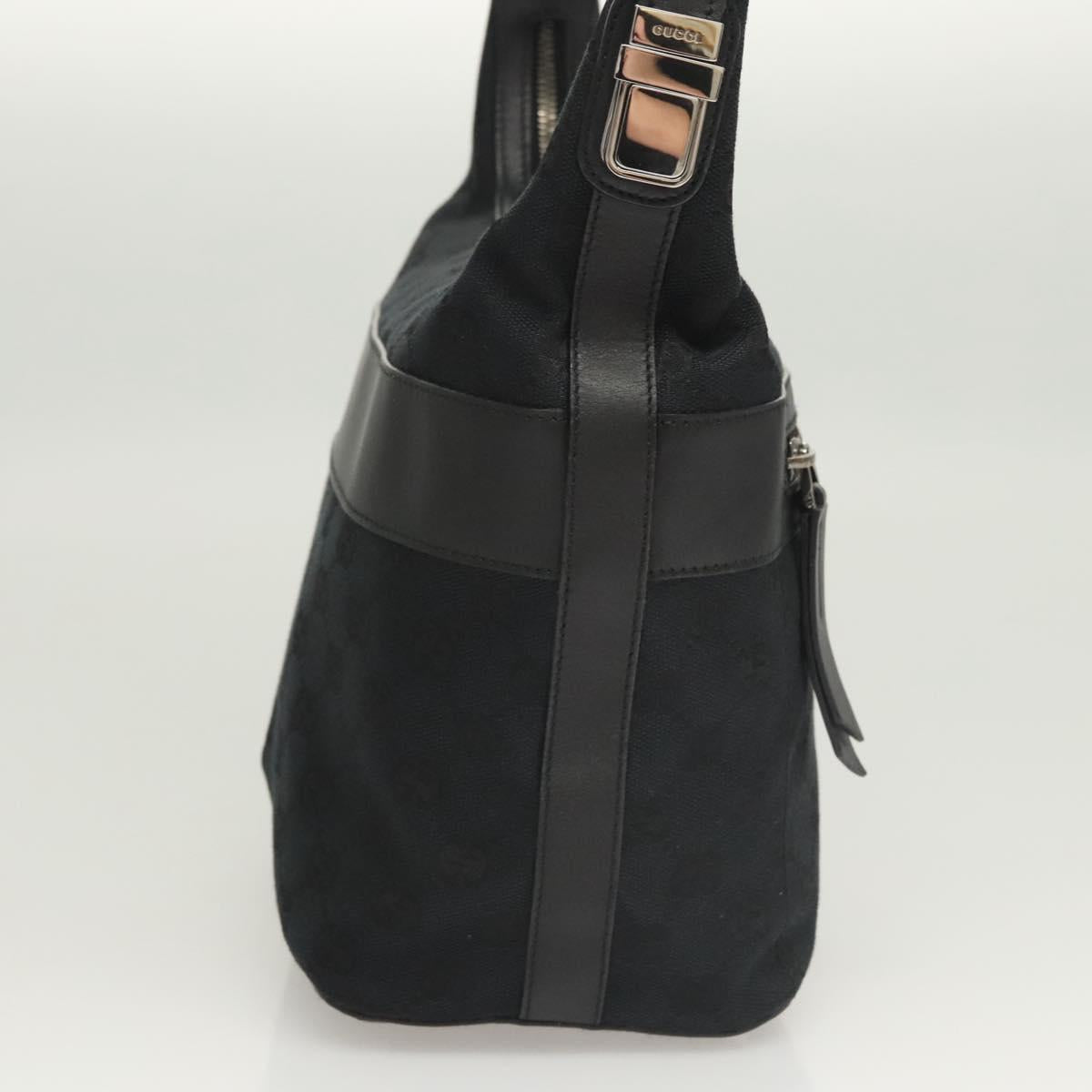 GUCCI GG Canvas Shoulder Bag Black 001 4299 Auth am8054