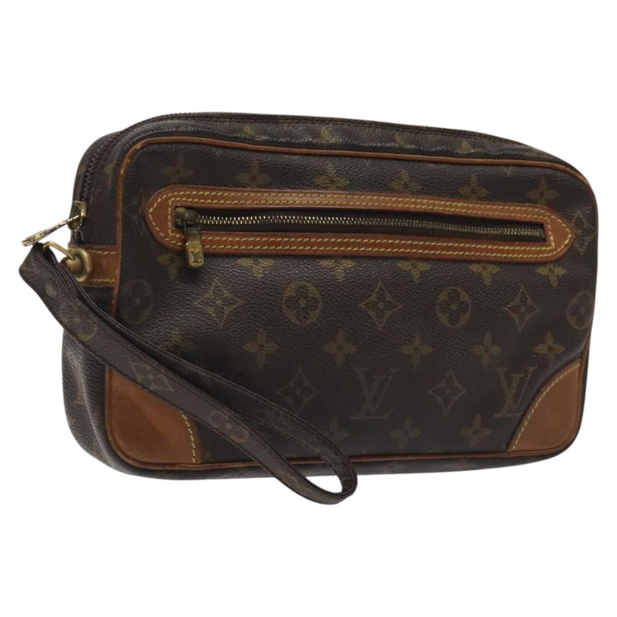 LOUIS VUITTON Monogram Marly Dragonne GM Clutch Bag M51825 LV Auth am8083