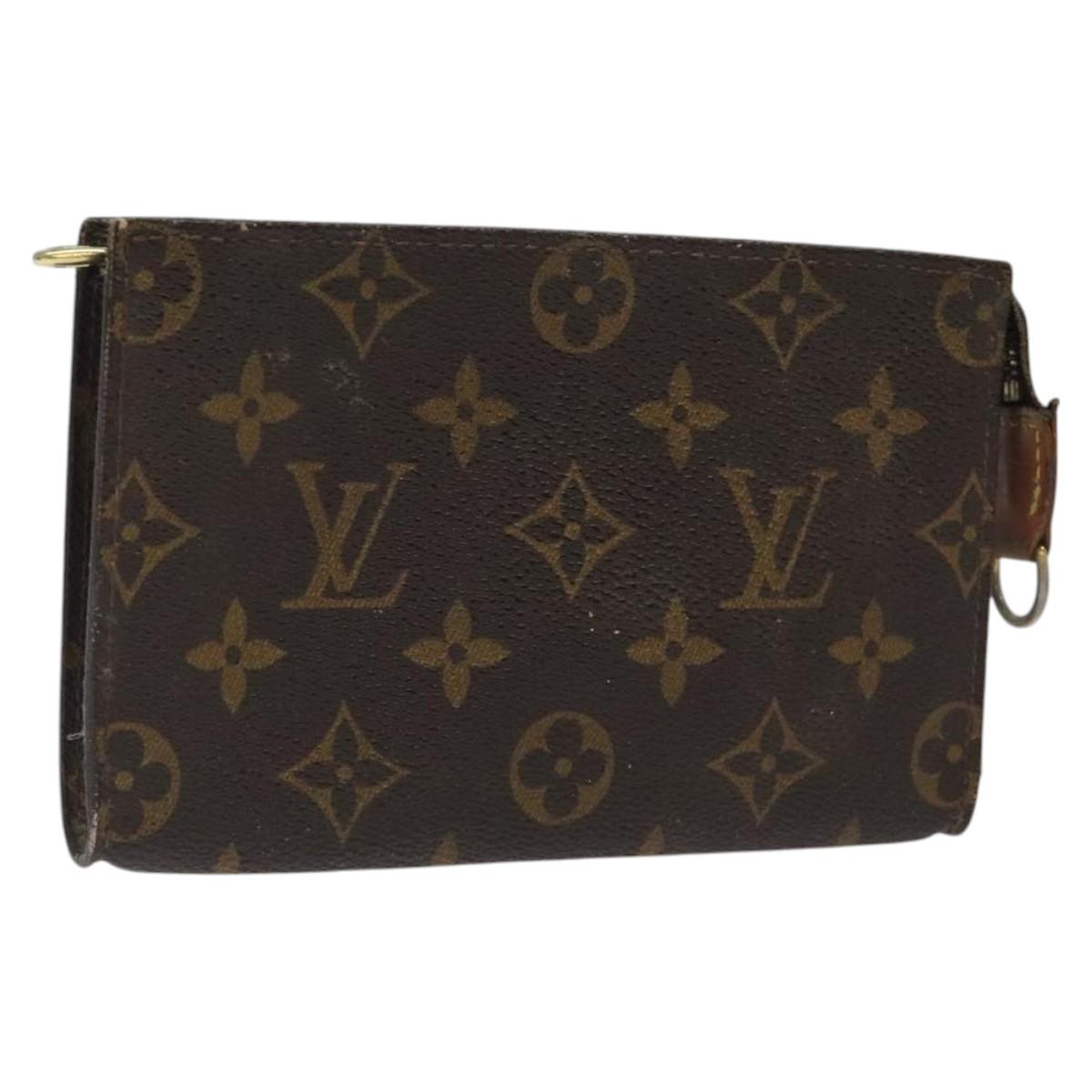 LOUIS VUITTON Monogram Bucket PM Accessory Pouch LV Auth am8091