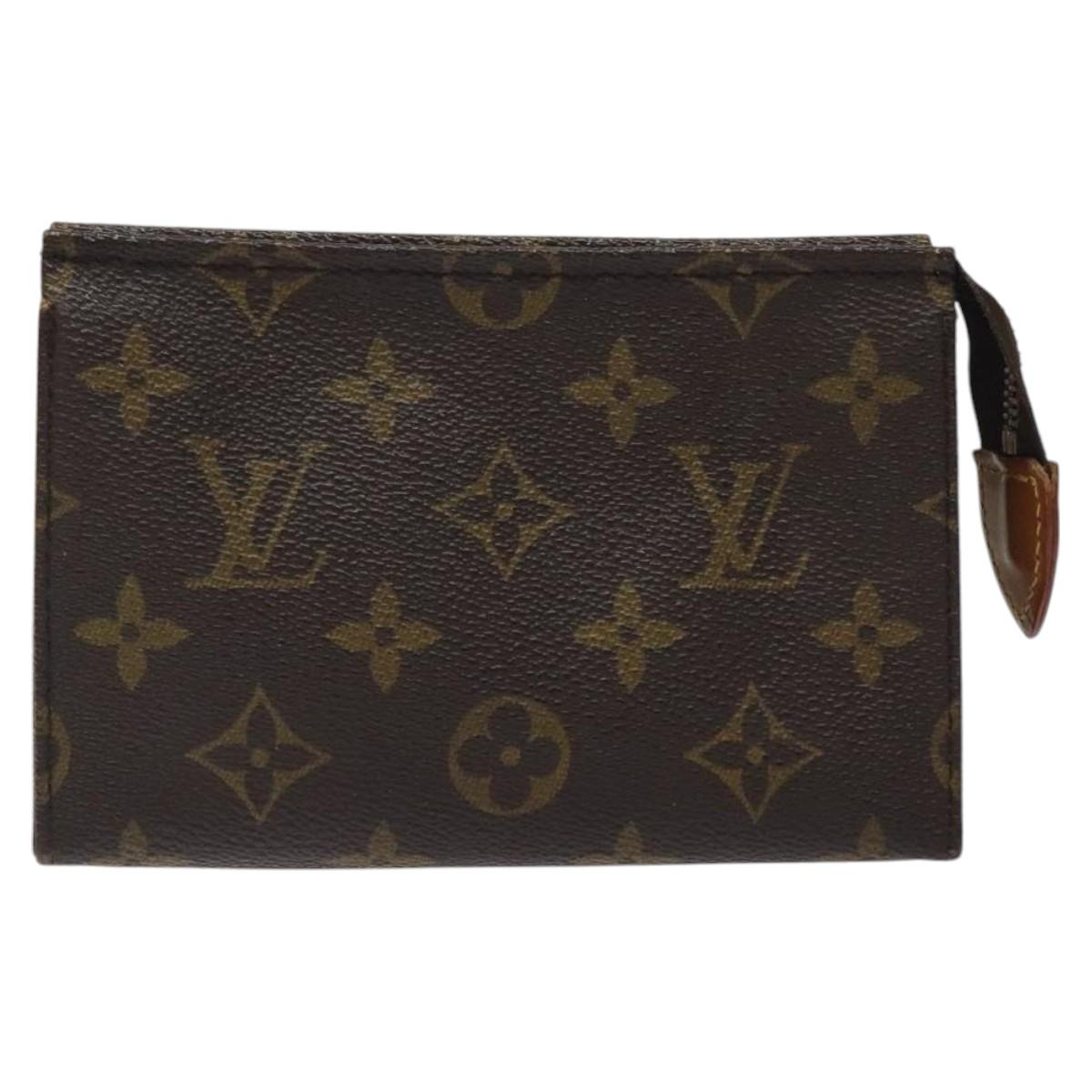 LOUIS VUITTON Monogram Poche Toilette 15 Pouch M47546 LV Auth am8106