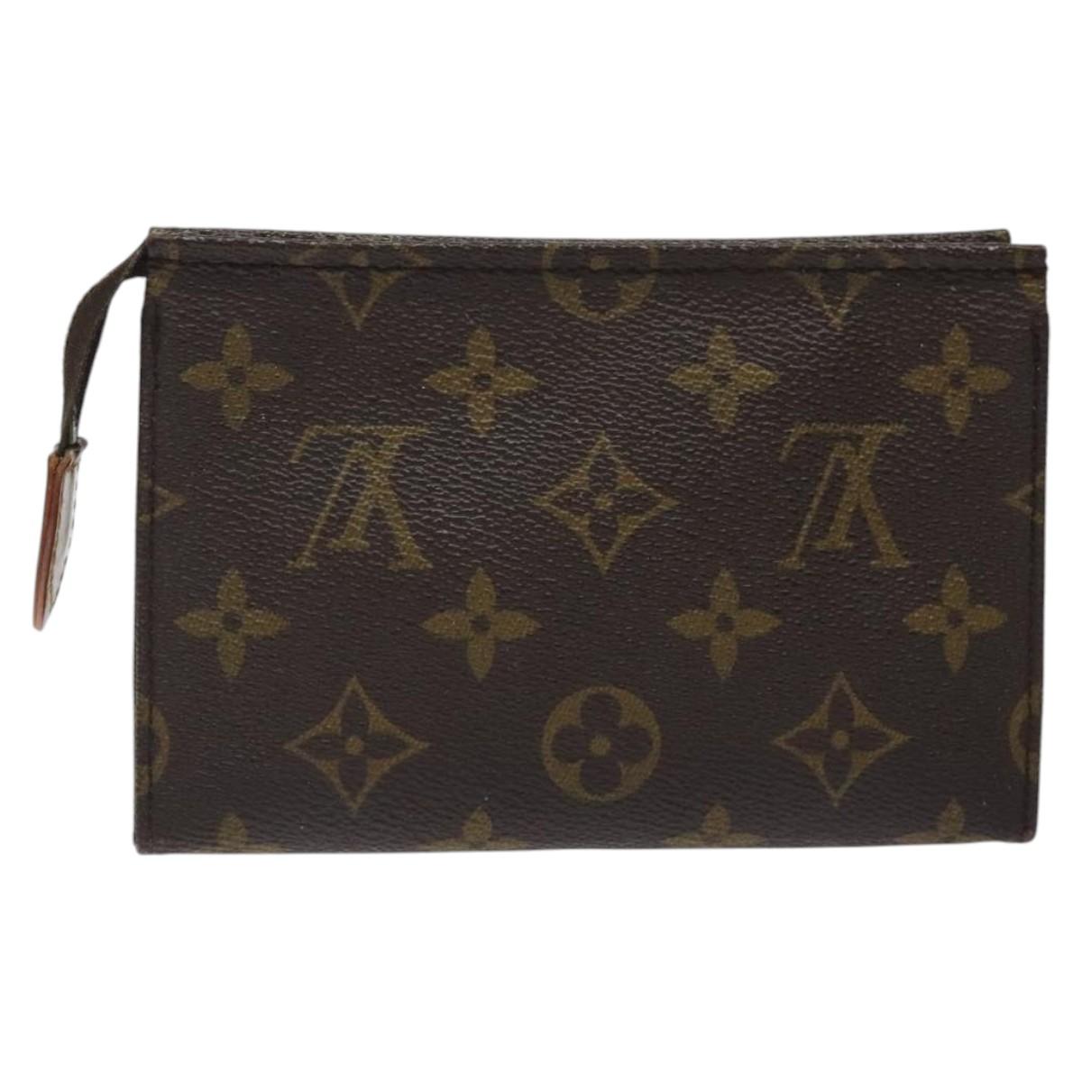 LOUIS VUITTON Monogram Poche Toilette 15 Pouch M47546 LV Auth am8106