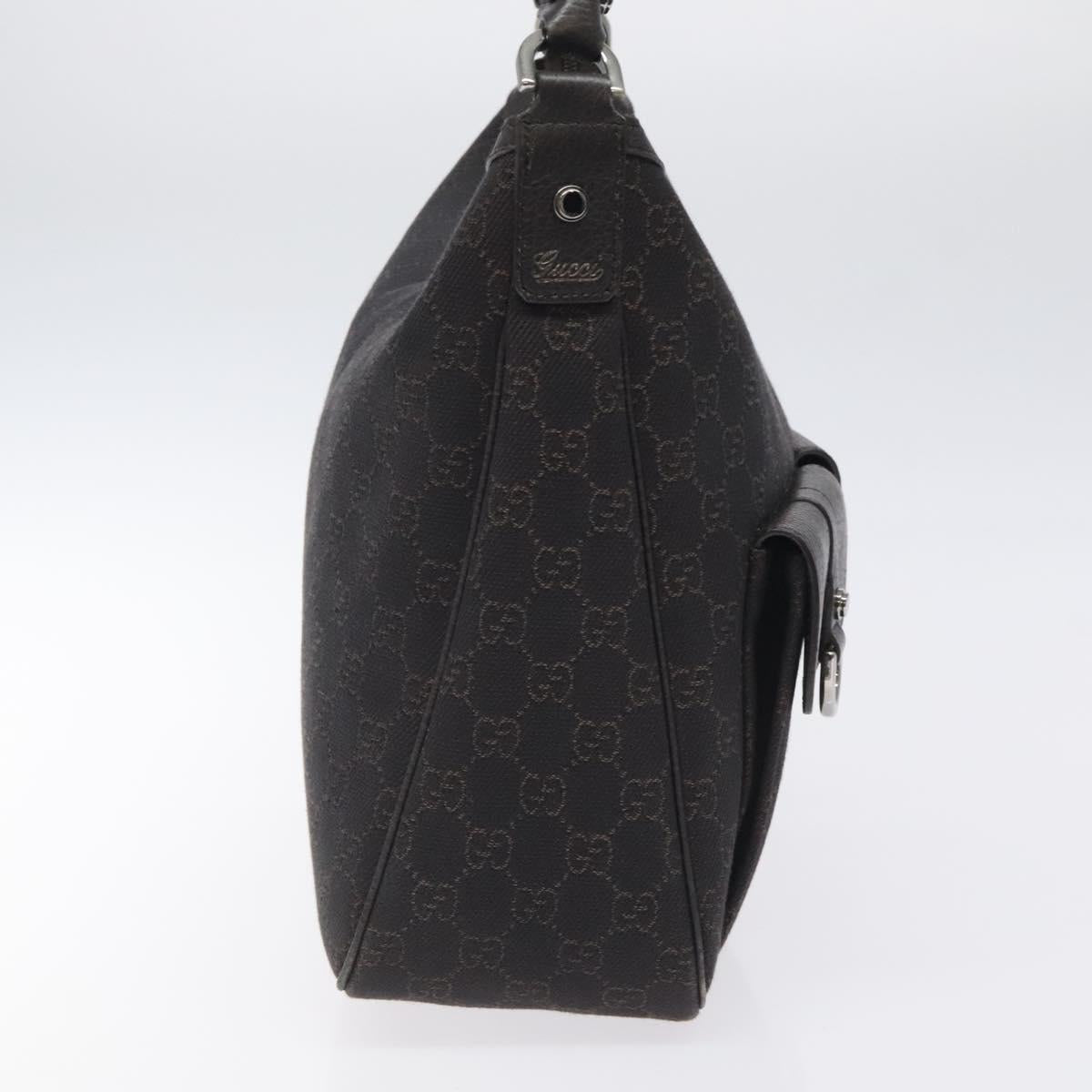 GUCCI GG Canvas Abbey Shoulder Bag Outlet Brown 293581 Auth am8158