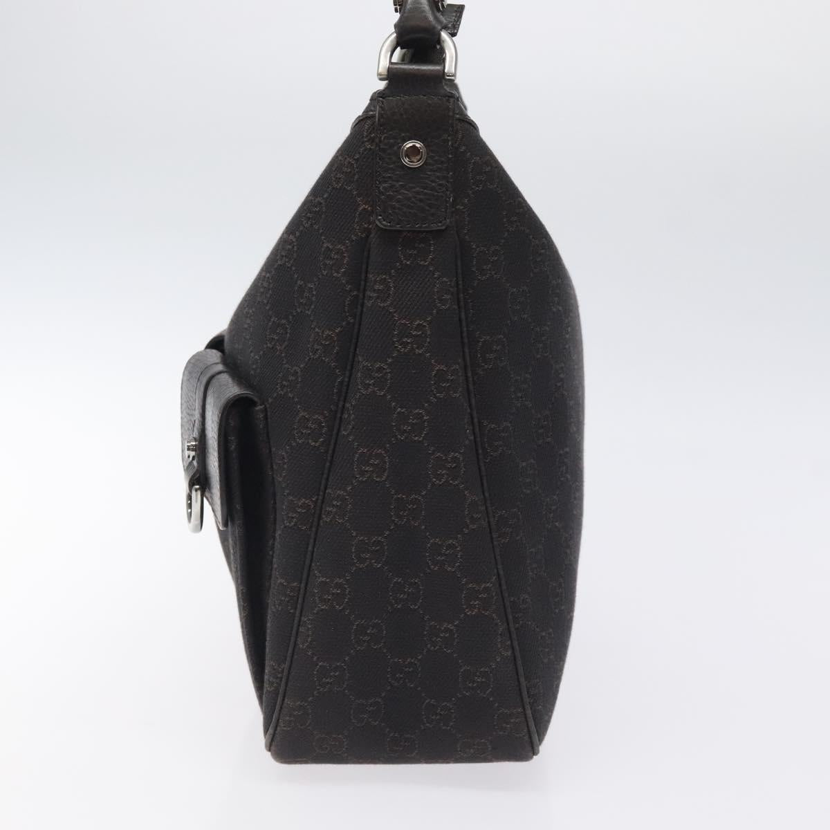 GUCCI GG Canvas Abbey Shoulder Bag Outlet Brown 293581 Auth am8158