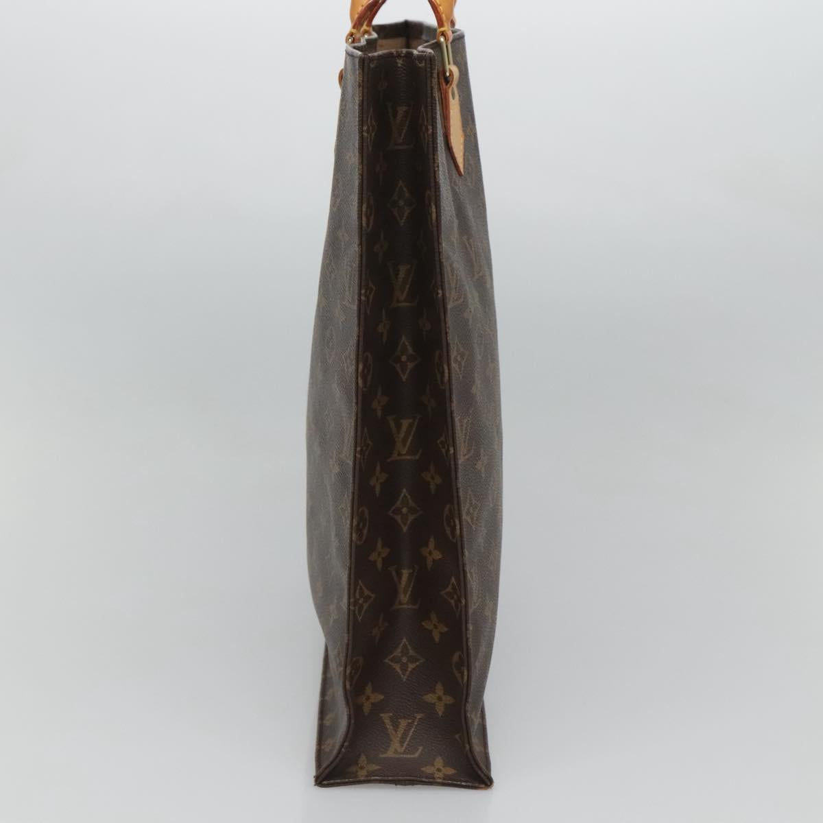 LOUIS VUITTON Monogram Sac Plat Hand Bag M51140 LV Auth am8175