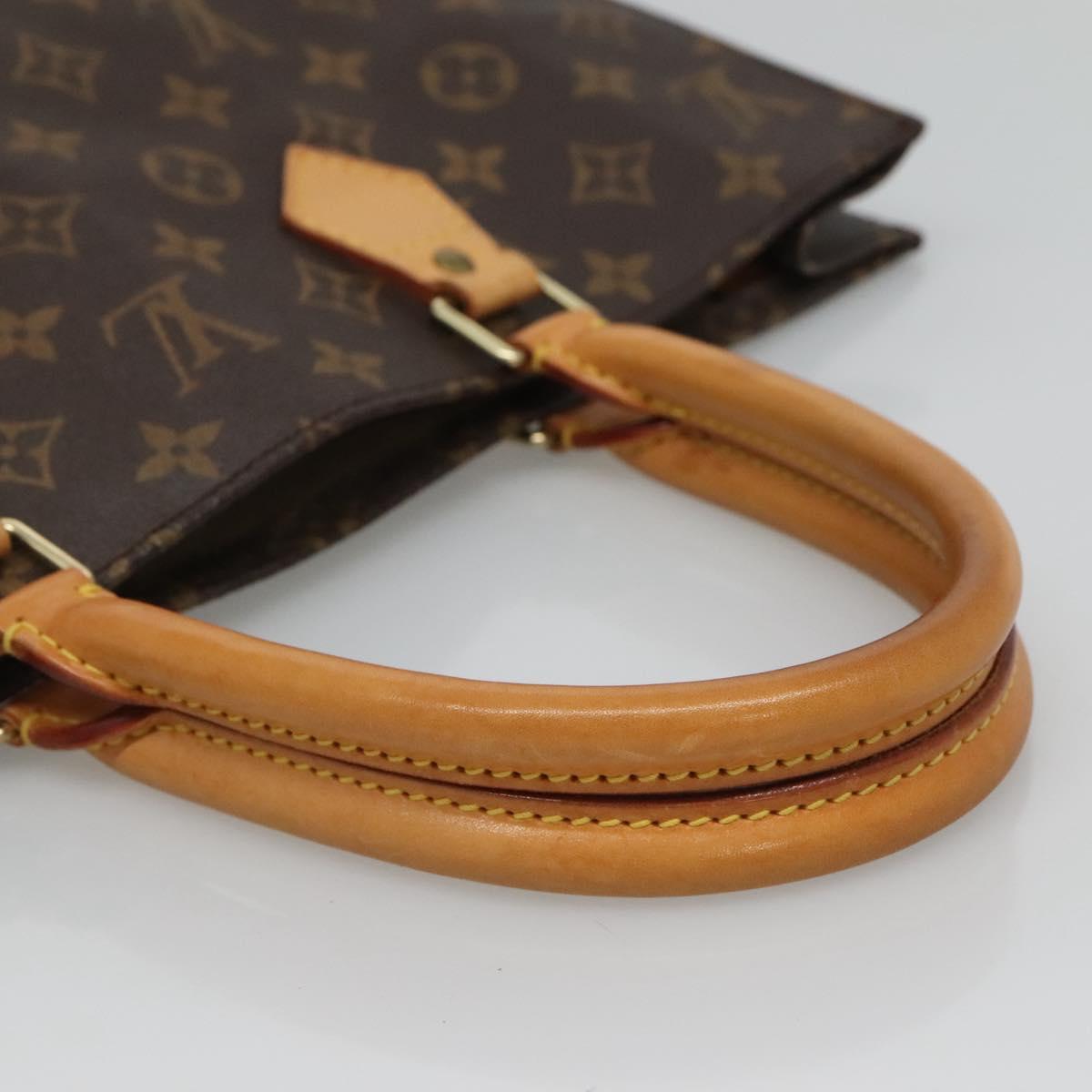 LOUIS VUITTON Monogram Sac Plat Hand Bag M51140 LV Auth am8175